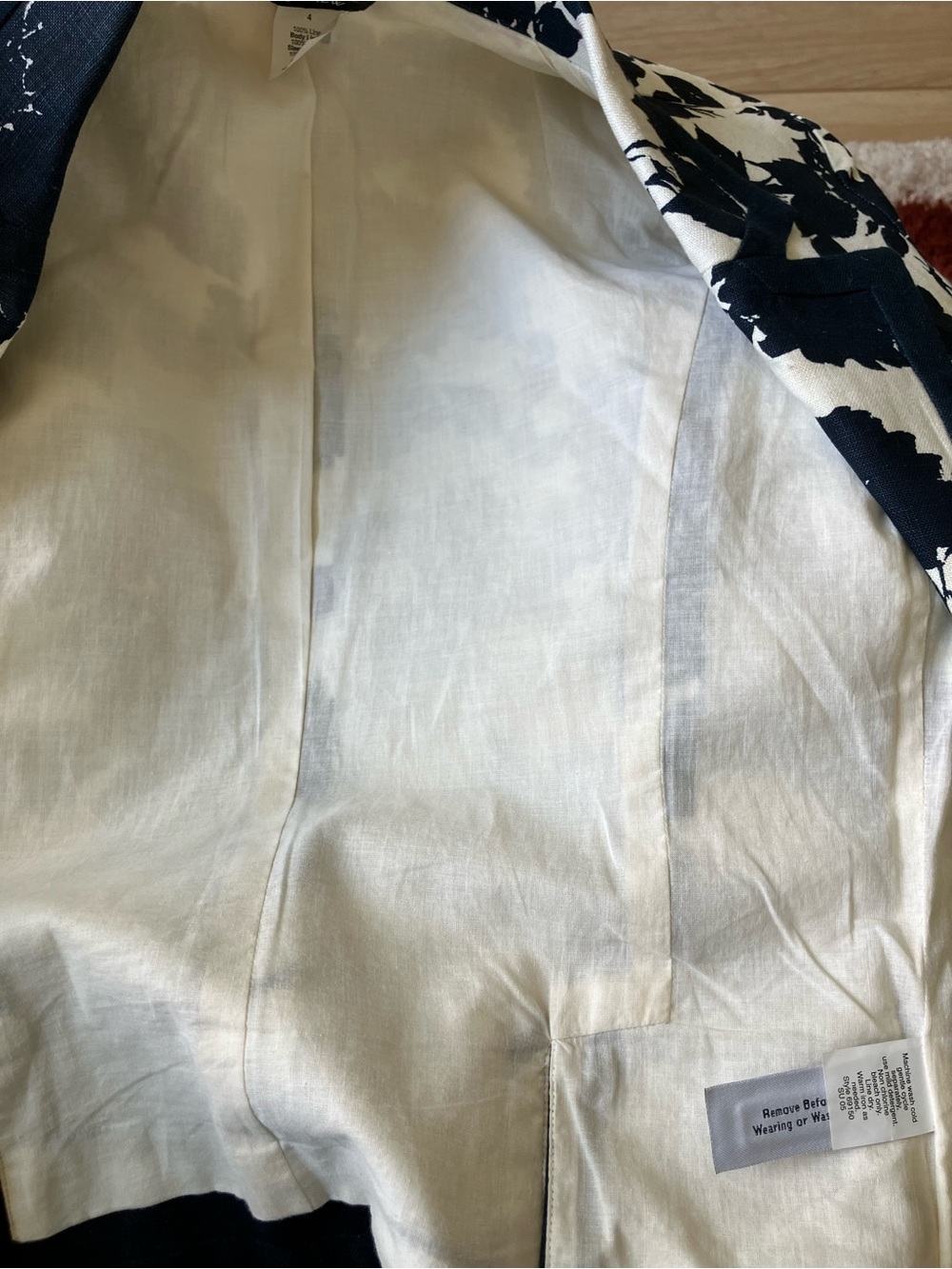 J. Crew | Linen Floral Pattern Blazer - Picture 4 of 7